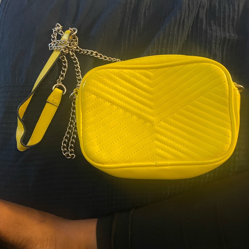 H&M YELLOW CROSSBODY BAG